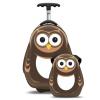 Cuties and Pals Set Valiza tip trolley si ghiozdan Pipi the Owl