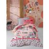 CottonBox Set de pat 4 anotimpuri ,1 persoana, Selfie Pink