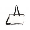 Xoxo Clear Tote w Logo Clutch Gray