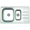 Zilan Chiuveta inox anticalcar cuva mare+cuva mica 50x86cm