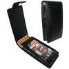 Piel Frama Husa Piele pentru Sony Ericsson Satio-Idou Flip Neagra
