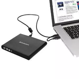 Verbatim External Slimline CD/DVD Writer 98938