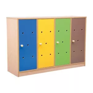 Moje Bambino Dulap Vestiar Rainbow 4 compartimente scund