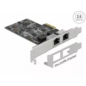 Delock PCI Express cu 2 x RJ45 2.5 Gigabit LAN RTL8125 89530