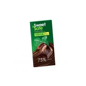 Sly Sweet&safe, ciocolata amaruie cu stevia 90gr