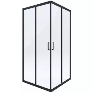 Deante Cabina de dus patrata neagra 80 x 80 cu usi culisante Funkia KYC_N42K