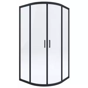 Deante Cabina de dus semirotunda neagra 80x80 Funkia KYP_N52K