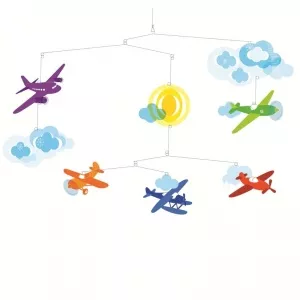 Djeco Decoraţii mobile camera copilului avioane