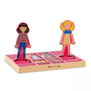 Melissa and Doug Joc din lemn - Imbraca-le pe Abby si Ema