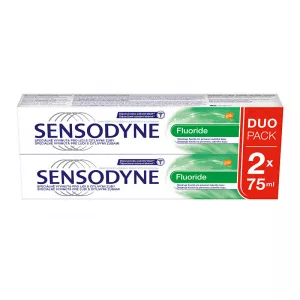 SENSODYNE Pastă de dinți pentru dinți sensibili Fluoride Duopack 2 x 75 ml
