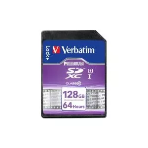 Verbatim SDXC 128GB  Memory Card Class10   (44025)