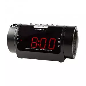Nedis Radio digital, 0.9 inch, afisaj LED, FM, alarma duala, functie Snooze CLAR005BK