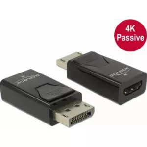 Delock Displayport 1.2 la HDMI T-M 4K pasiv negru 65865