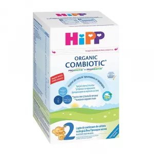 Hipp Lapte praf de continuare Combiotic 2, 800 g, 6 luni+