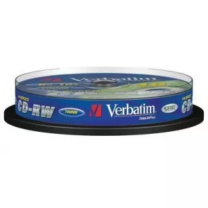 Verbatim CD-RW 8-10x, 700MB/80 min, spindle 10 (43480)