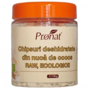 Pronat CHIPSURI DESHIDRATATE DIN NUCA DE COCOS RAW ECOLOGICE 110G