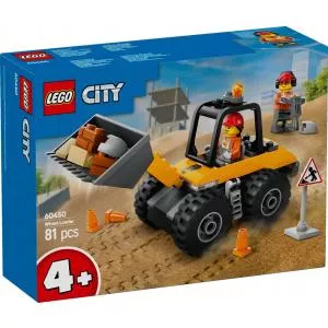 LEGO City - Incarcator pe roti galben pentru constructii (60450)