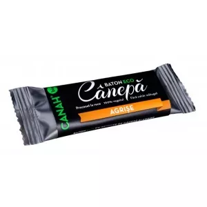 Canah Baton bio cu seminte de canepa si agrise, 48g