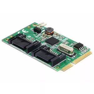 Delock Mini PCIe I/O PCIe full size la 2 x SATA 6 Gb/s 95233
