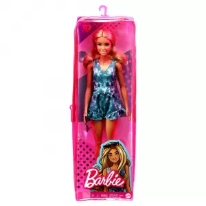Mattel BARBIE Fashionistas BARBIE FASHIONISTA BLONDA CU TINUTA CASUAL ALBASTRA SI OCHELARI DE SOARE