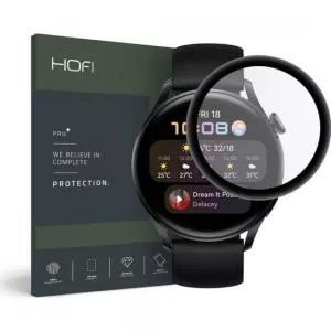 Glass Pro Folie protectie HOFI Hybrid Glass 0.3mm 7H compatibila cu Huawei Watch 3 (46mm) Black