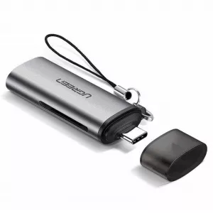 UGREEN Card reader CM184, micro SD / SD, conector USB-C, 5Gbps, Silver