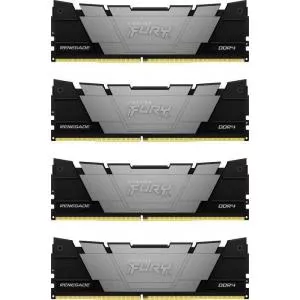 Kingston 64GB 3200MT/s DDR4 CL16 DIMM (Kit of 4) 1Gx8 FURY Renegade Black KF432C16RB12K4/64