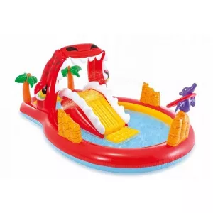 EcoToys Piscina gonflabila cu tobogan Red Dragon 57160