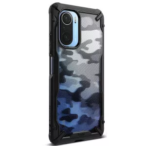 Ringke Carcasa Fusion X compatibila cu Xiaomi Poco F3/Mi 11i Camo Black