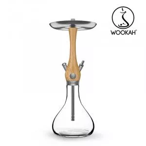 WOOKAH Narghilea Mini, Oak, Vas transparent