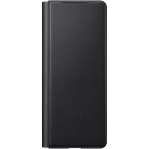 Samsung Husa Leather Flip Cover pentru Galaxy Z Fold 2 Black