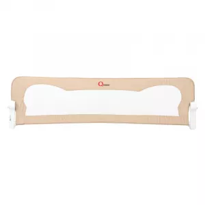 Qmini Bariera de pat 150 x 42 cm, Rhea, Beige