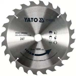 YATO Disc circular 235x24x25.5mm YT-60668