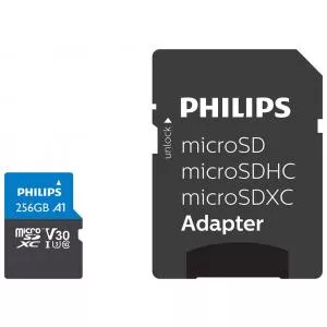 Philips 256GB MicroSDXC Clasa 10 + Adaptor SD FM25MP65B/00
