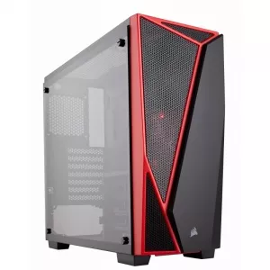 Corsair Carbide Series® SPEC-04 Tempered Glass Mid-Tower Gaming Case — Black/Red