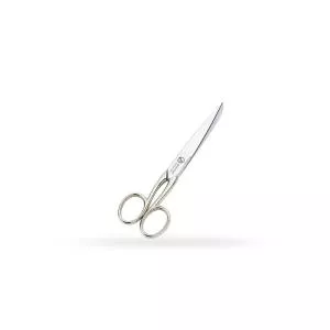 Premaxx Foarfeca profesionala de croitorie pentru materiale subtiri si ata, argintie, lame din otel carbon, lungime 14 cm, manere inox, Omnia Line  V31350512