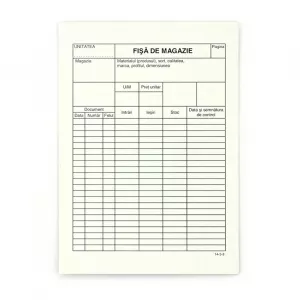 GoldPaper Fisa de magazie