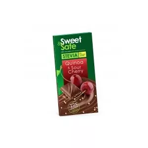 Sly Ciocolata lapte quinoa&visine stevie 90gr sweet&safe 90gr