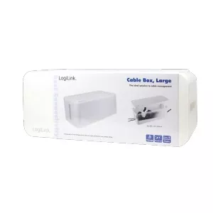 LogiLink Cable Box, 407x157x133.5mm, White KAB0063