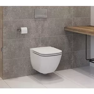 Cersanit Vas WC suspendat Caspia New Clean On cu capac inchidere lenta