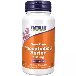 NOW NOW Phosphatidyl Serine Fără soia 150 mg, 60 capsule vegetale