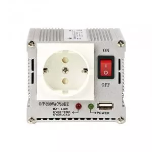 Nedis Invertor tensiune, 300 W, 12 V-230 V, USB PIMS30012