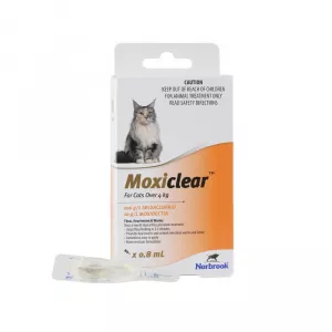 Norbrook Moxiclear pipete antiparazitare pentru pisici sub 4 kg