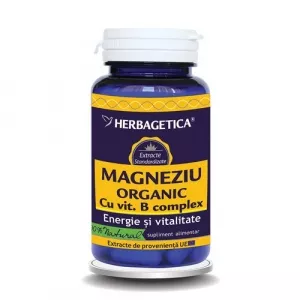 Herbagetica Magneziu Organic Cu B-Complex 60cps