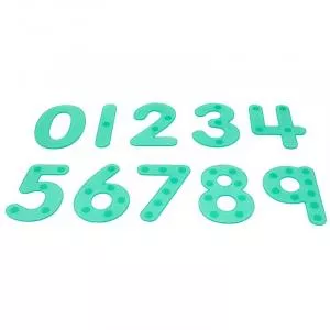TickiT Set de numere Amuzante Cu buline, Pentru trasat, Verde