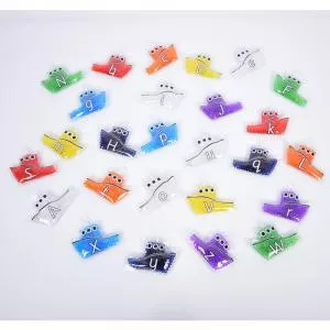 TickiT Set de litere Barci alfabet Cu gel curcubeu