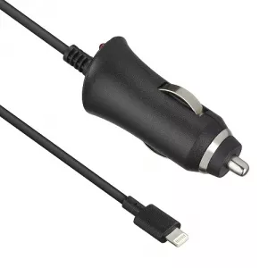 Kit Incarcator auto Apple Lightning, 2100 mAh, Negru