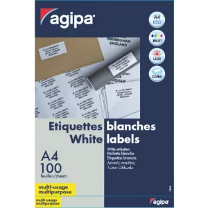 AGIPA Etichete 15/A4 70x50,8mm 100 coli 101119