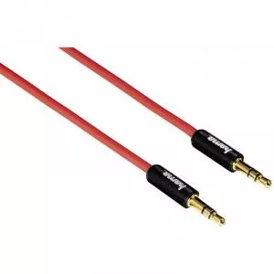 HAMA Jack 3.5 mm Male - Jack 3.5 mm Female, 1m, rosu 14152