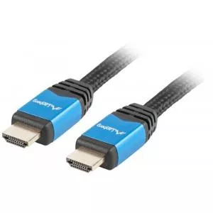 Lanberg HDMI Male - HDMI Male, v2.0, 1m, negru-albastru